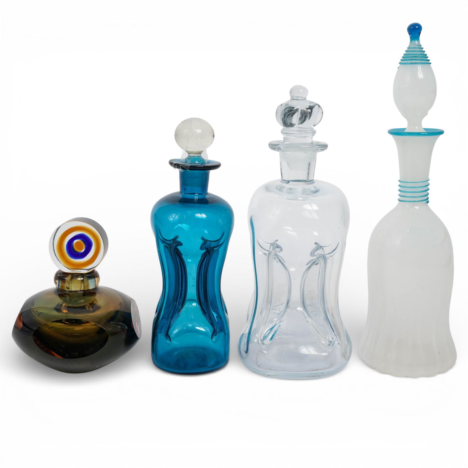 (4pc) Vintage Murano & Art Glass Decanters (1 of 9)