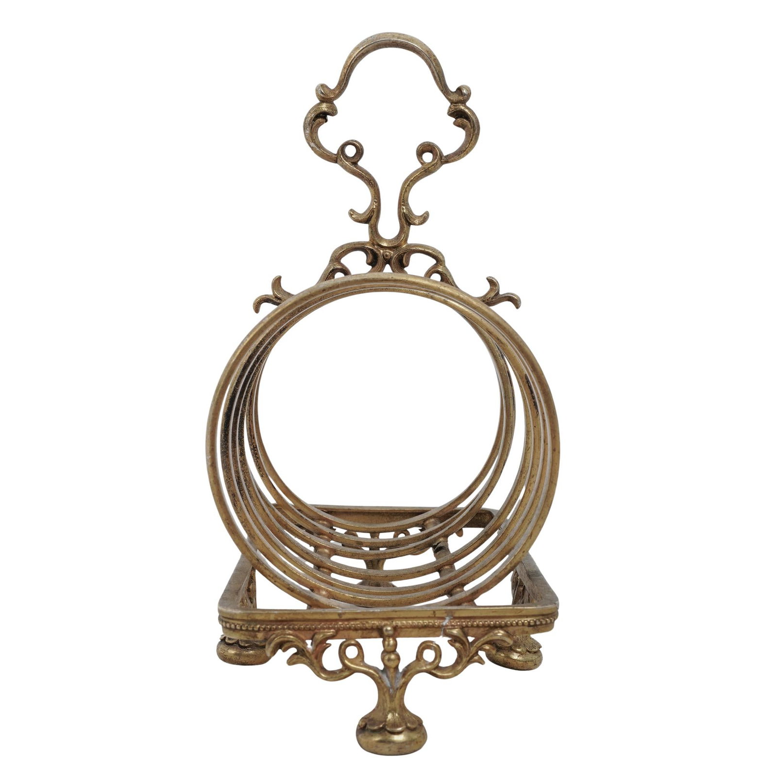 Antique Plated Toast Rack Stand - 2