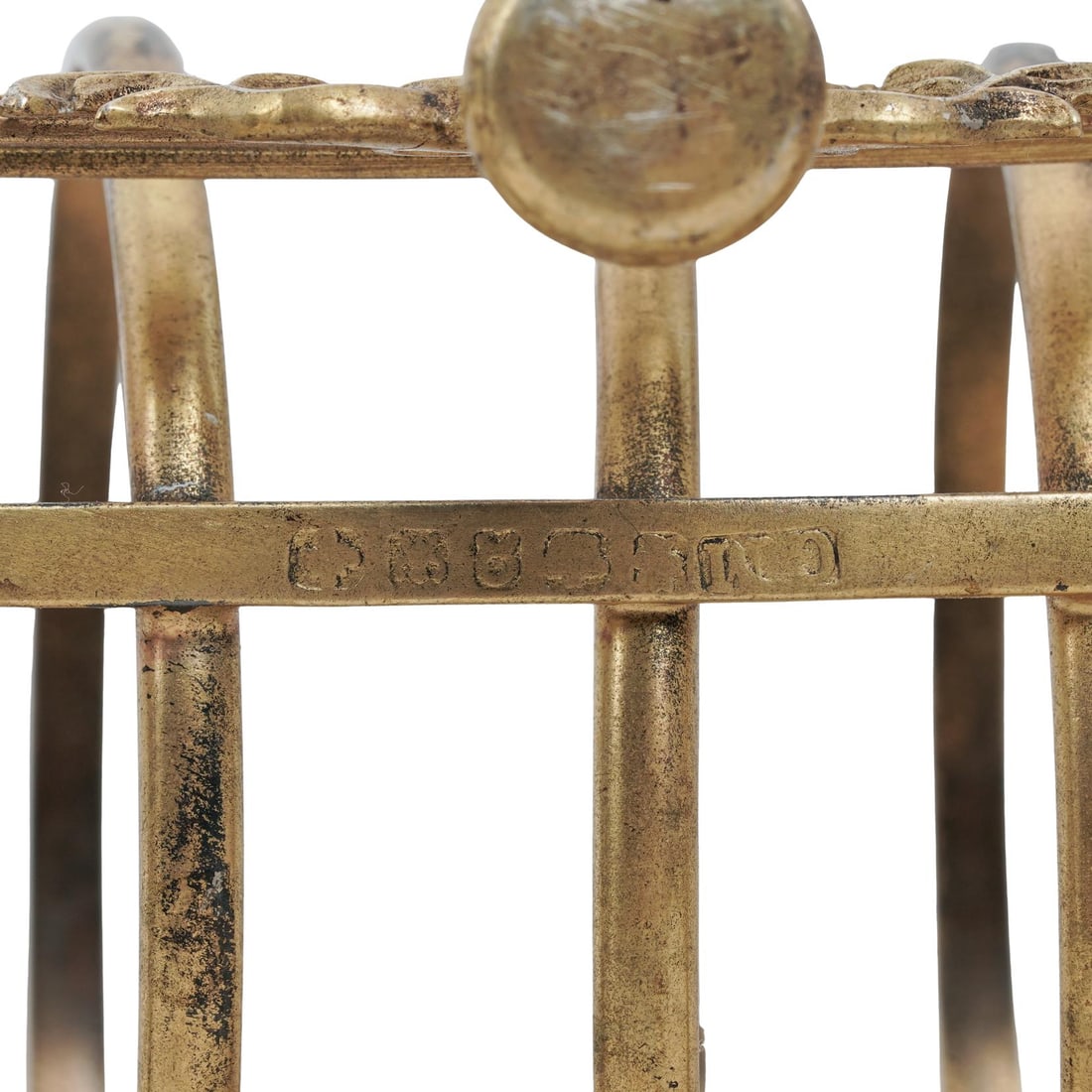 Antique Plated Toast Rack Stand - 7