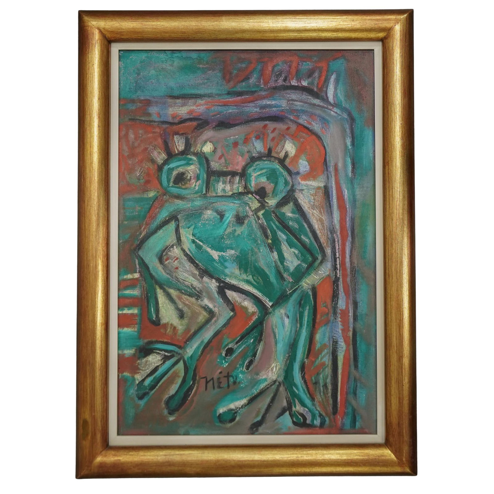 Rodolfo Nieto (Mexico, 1936-1985) Oil On Canvas Painting (1 of 4)