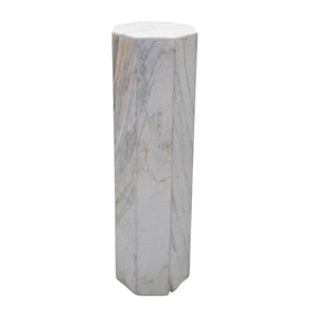 Modernist Octagonal Marble Pedestal