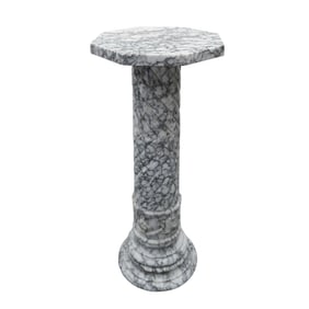 Neoclassical Carved Marble Pedestal