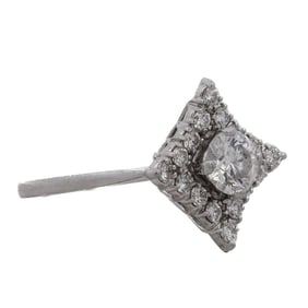 Jabel 18k White Gold and Diamond Ring