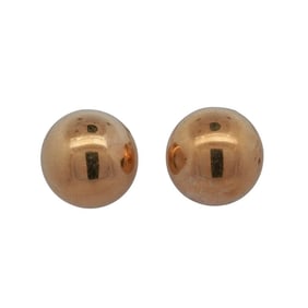 14k Gold Beaded Stud Earrings