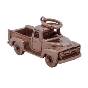 Custom 14k Gold Truck Pendant
