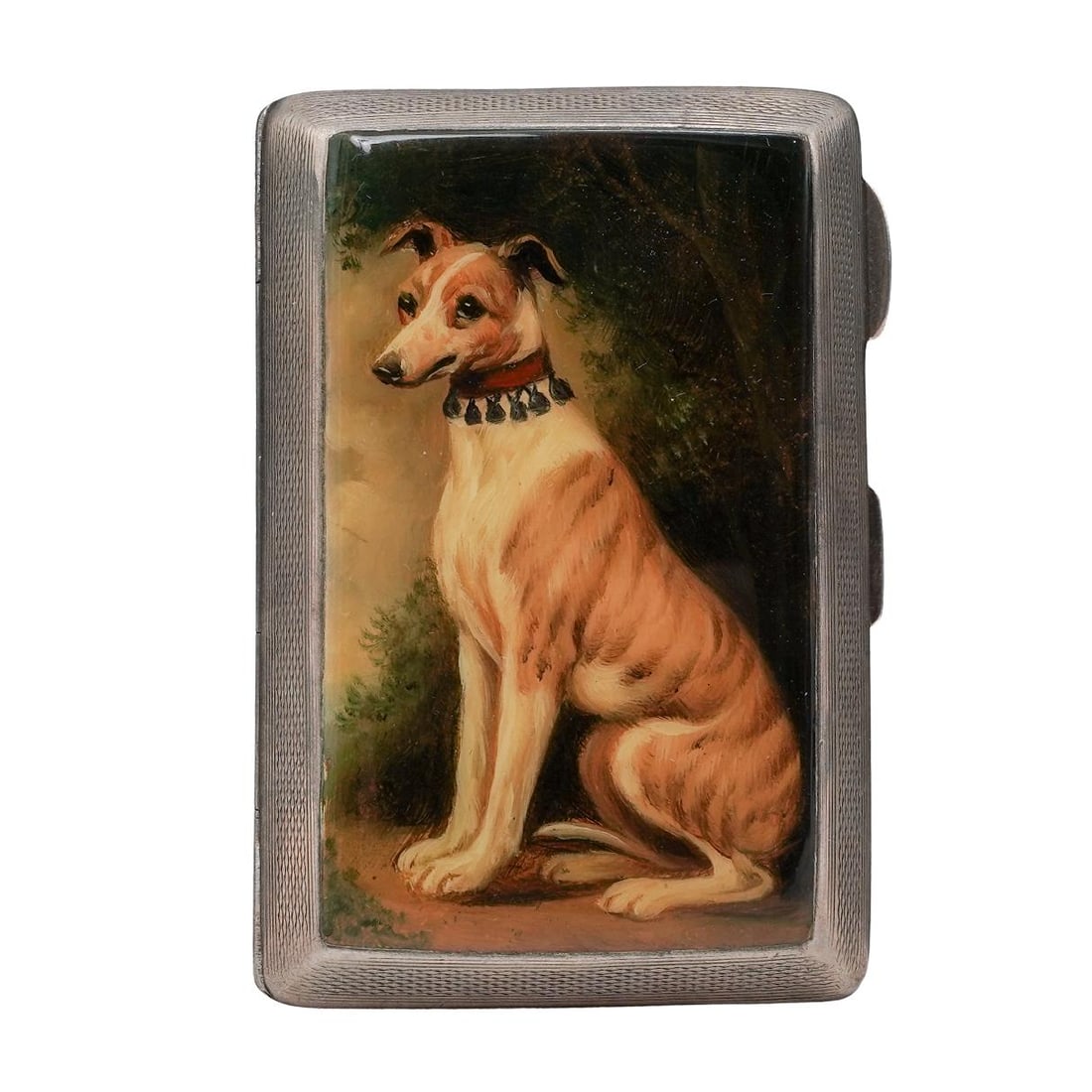 S Blanckensee and Son Ld. Sterling Enameled Dog Cigarette Case (1 of 6)