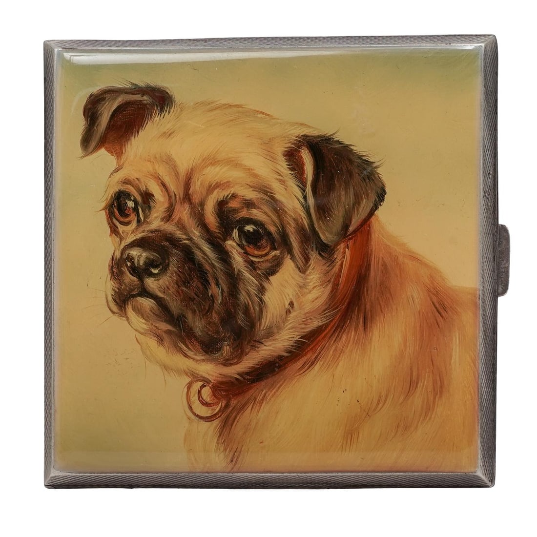 Cooper Bros and Sons Ltd. (London) Sterling Enameled Dog Cigarette Case (1 of 6)