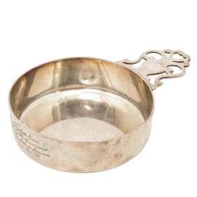 Tiffany and Co. Sterling Silver Engraved Porringer Bowl