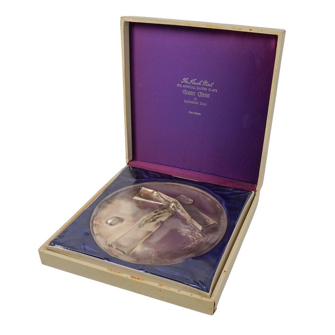 Lincoln Mint Salvador Dalí Sterling Silver "Easter Christ"(1972) First Edition Medallion (1 of 7)