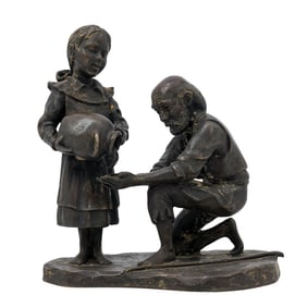 Dean Shipston "Sharing of the Well" Bronze Sculpture