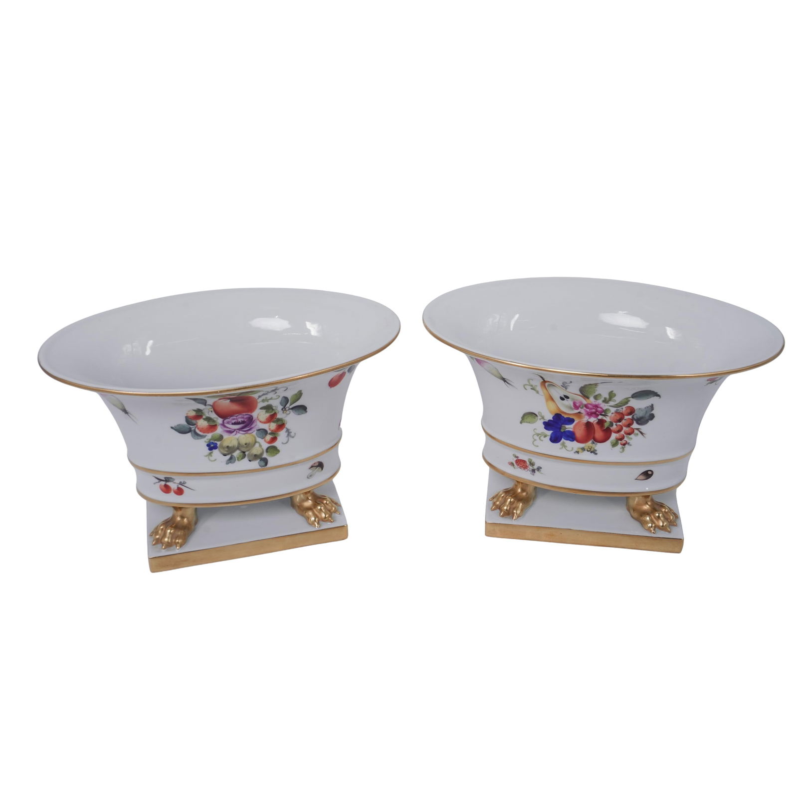 (2pc) Herend Porcelain "Queen Victoria" Cachepot (1 of 11)