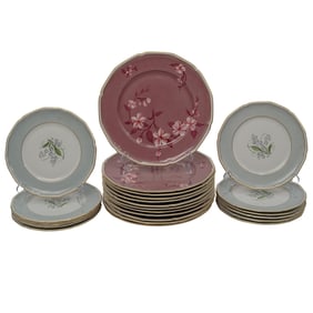 (24pc) Vintage Royal Tettau Germany Porcelain Plates