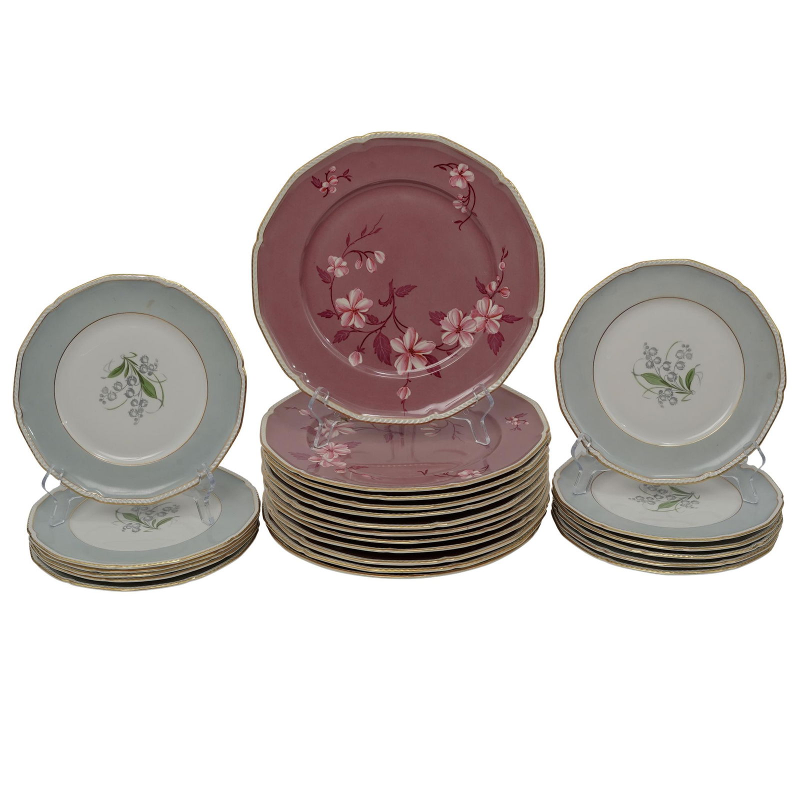 (24pc) Vintage Royal Tettau Germany Porcelain Plates (1 of 8)