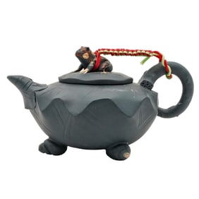 Gao Jianfang Chinese Yixing Zisha Frog Ceramic Teapot