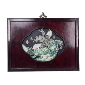 Chinese Republic Enamel Porcelain Plaque