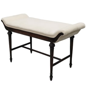 Vintage Hollywood Regency Piano Bench