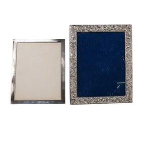 (2pc) Vintage Sterling Silver Picture Frames