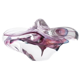 Signed Mid-Century Art glass Sculpture