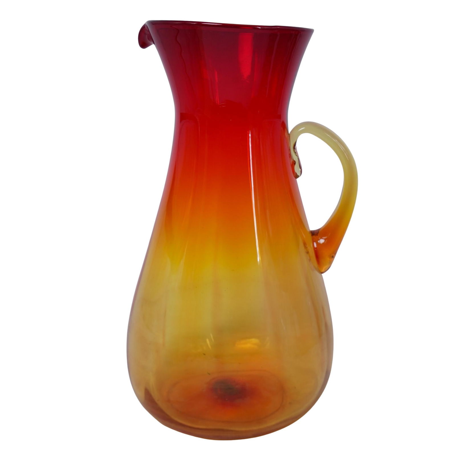Vintage Blenko Large Amberina Glass Pitcher (1 of 7)