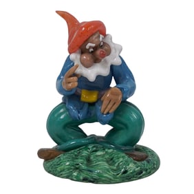 Art Glass Snow White Seven Dwarfs Sculpture