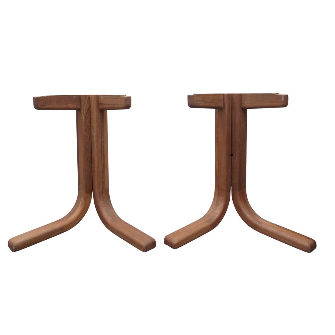 Pair of MCM Dyrlund Danish Teak Wood Table Bases (1 of 6)