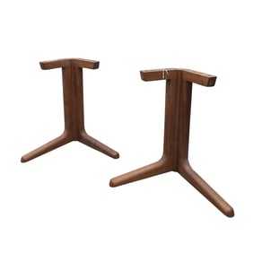 Pair of Dyrlund Danish Teak Wood Table Bases