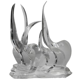 Vintage Hivo Van Teal Lucite Sculpture