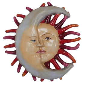 Sergio Bustamante Style Papier Maché Wall Sculpture