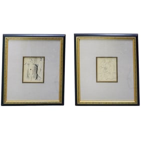 (2 Pc) Pablo Picasso Etchings, Signed