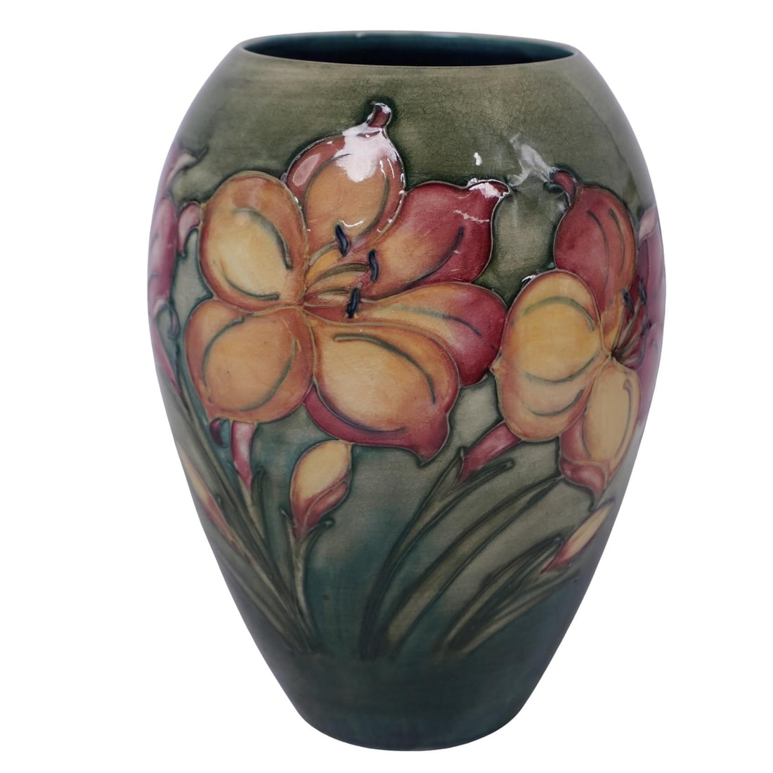 Antique Walter Moorcroft African Lily Ceramic Vase (1 of 6)