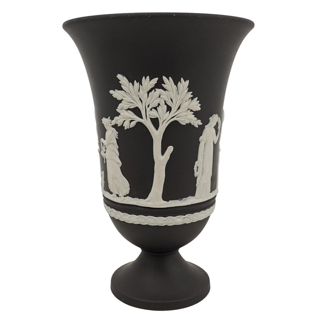 Vintage Wedgwood Black Jasperware Vase (1 of 5)