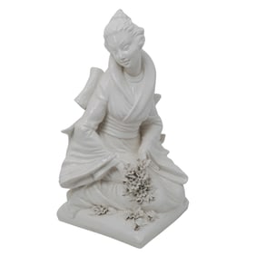 Large Mid-Century Italian Geisha Ceramic Sculpture