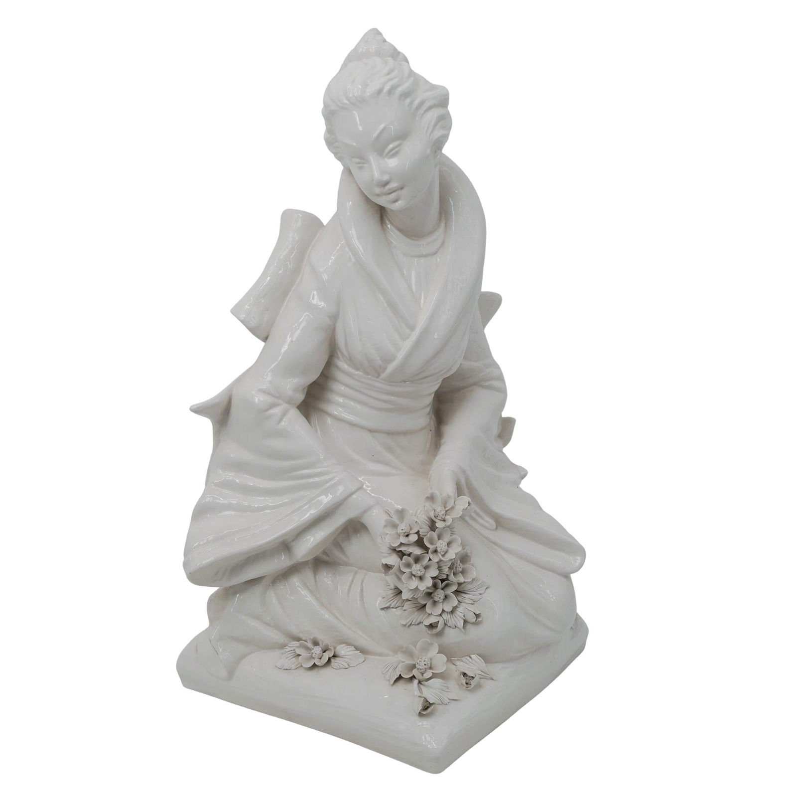 Large Mid-Century Italian Geisha Ceramic Sculpture (1 of 6)