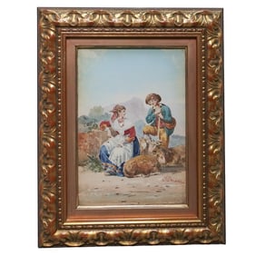 Daniel Belliard Sigal (Romanian, b. 1946) Enameled Copper Ship Painting