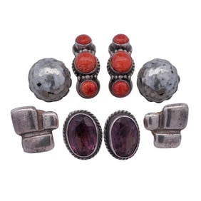 (4 Pc) Lot of Sterling Silver Earrings