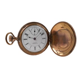 NY Standard Watch Co. "Orient" Gold Plated Pocket Watch