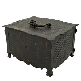 Antique Iron Strong Box