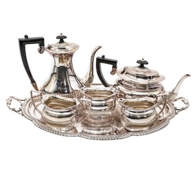 (6 pcs) Cheltenham and Co. Sheffield Silver Plated Tea Service