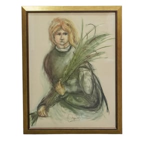 Signed "Christina's Garden" Offset Lithograph