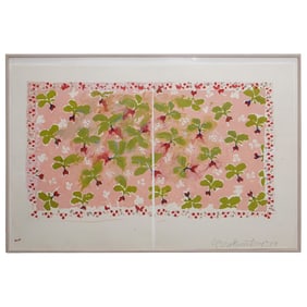 Large Robert Zakanitch (American, b. 1935) Radish Mixed Media on Board