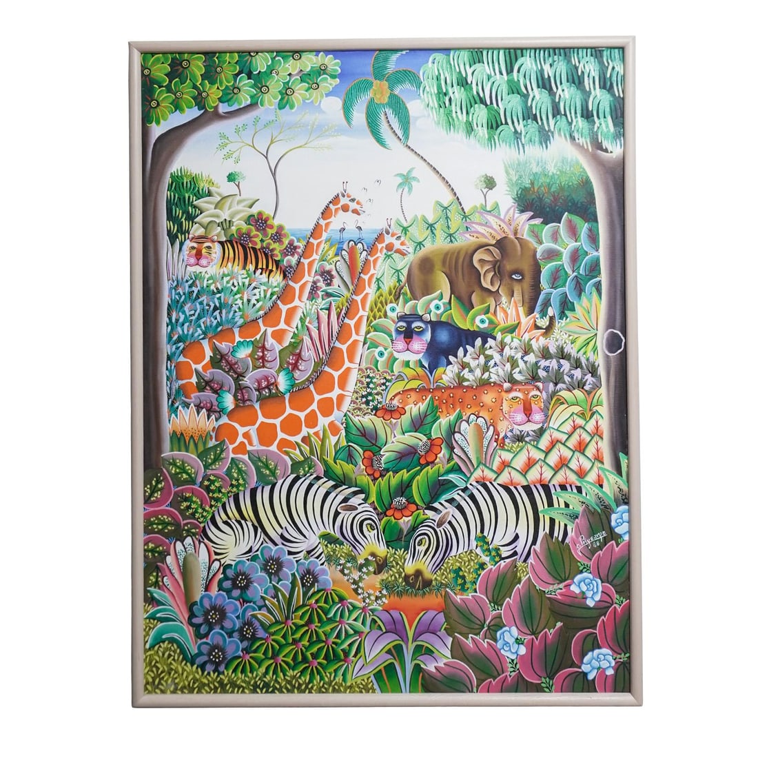 Jerome Polycarpe Haitian Acryic Painting (1 of 5)