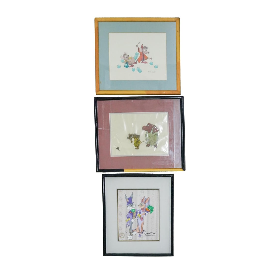 (3pc) Disney Cels & lithographs (1 of 17)