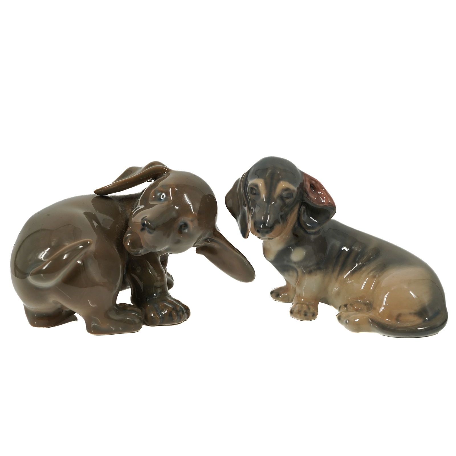 (2pc) Vintage Royal Copenhagen Glazed Porcelain figurines (1 of 8)