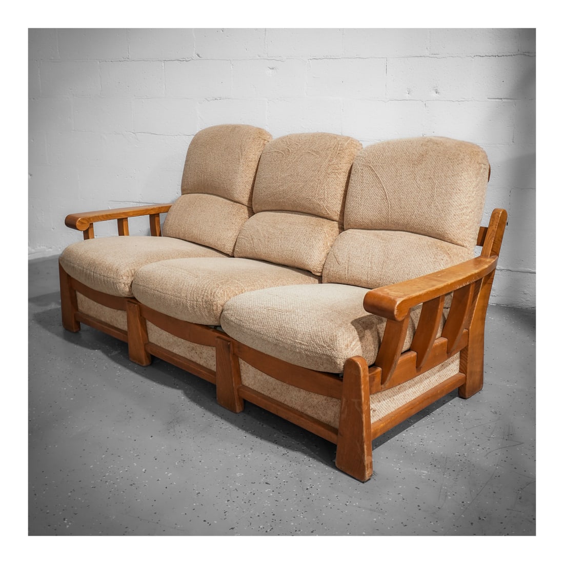 Maison Regain MCM Upholstered Elm Sofa Bed (1 of 9)