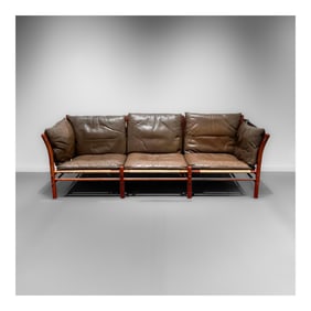 1970s Arne Norell 'Ilona' Leather Sofa