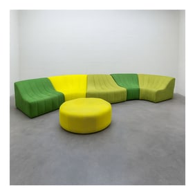 Kwok Hoi Chan "Chromatic" Modular Sofa & Ottoman for Steiner
