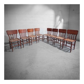 (8 pcs) Prades Wooden Bistro "Parfaite" Chairs