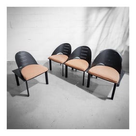 (4 pcs) Patrice Bonneau for Genexco Postmodern Chairs