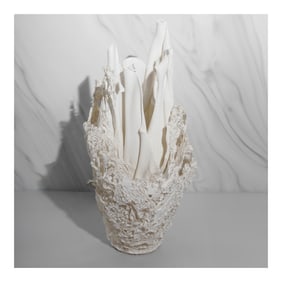 Georgia Jacob (French, 20th century) "Corolle" Fiberglass Resin Table Lamp