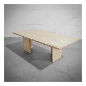 MCM Italian Travertine Coffee Table